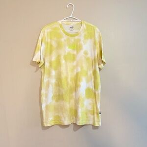 3/$10⚡️Puma Lime Cloud Tie-Dye Cotton Short Sleeve T-Shirt